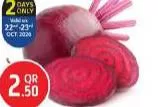 Beetroot, QAR 2.50 at Safari Hypermarket