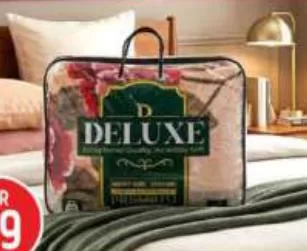 Deluxe Blanket 220x240 Asrtd., QAR 99.00 at Safari Hypermarket