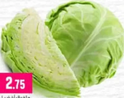 Cabbage Green, QAR 2.75 at Marza Hypermarket
