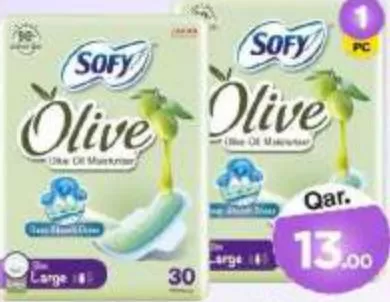 Sofy Feminine Olive Napkins Large, QAR 13.00 at Mark and Save