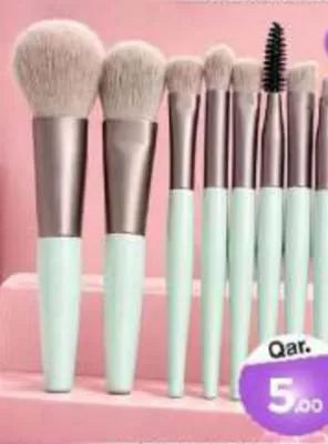 8Pc Small Makeup Brush Set, QAR 5.00 at Mark and Save