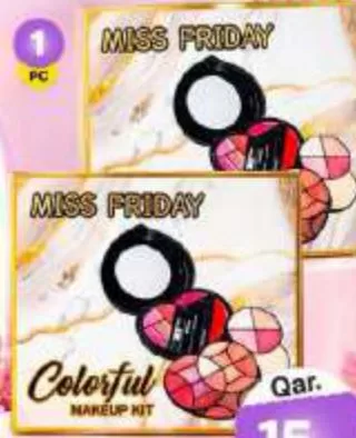 Miss Friday Makeup Kit Colourful, QAR 15.00 at Mark and Save
