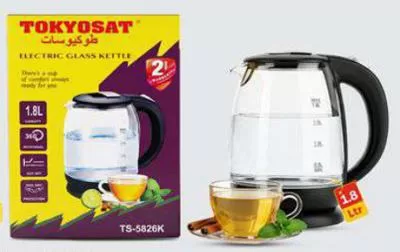 Tokyosat Electric Glass Kettle, QAR 39.00 at Paris Hypermarket