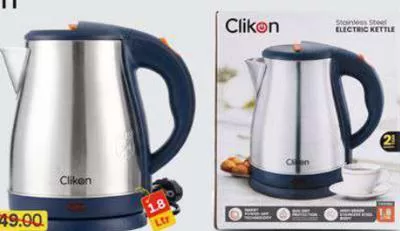 Clikon Stainless Steel Kettle, QAR 35.00 at Paris Hypermarket