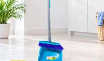 Britemax Dustpan With Broom 2pcs Combo, QAR 14.00 at Paris Hypermarket