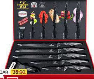 Ceramic Knife 6pcc Set W/Box, QAR 15.00 at Paris Hypermarket