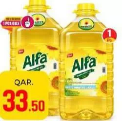 Alfa Sunflower Oil, QAR 33.50 at Paris Hypermarket