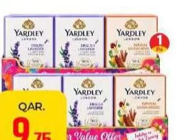 Yardley London Soap, QAR 9.75 at Paris Hypermarket