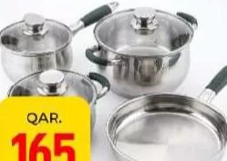 Homeway Ss Freshware Cooking Set 7pcs, QAR 165.00 at Paris Hypermarket