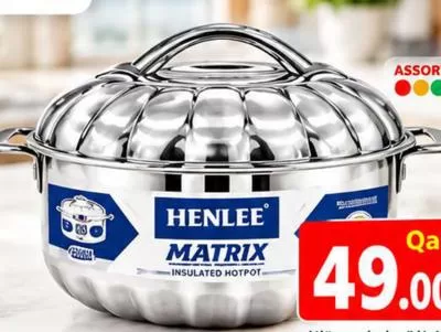 Henlee Matrix Insulated Hotpot, QAR 49.00 at Mark and Save