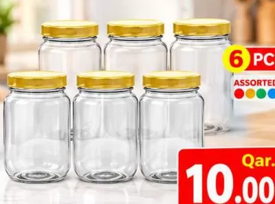 Sunpet Round Storage Jars, QAR 10.00 at Mark and Save