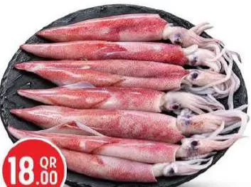 Fresh Squid, QAR 18.00 at Safari Hypermarket