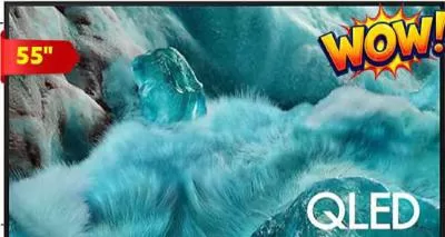 SAMSUNG QLED 4K 55" TV, QAR 1,499.00 at Safari Hypermarket