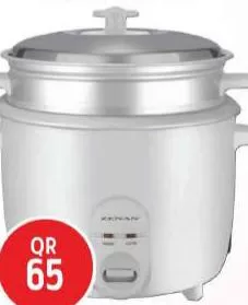 ZENAN DRUM RICE COOKER & STEEL TOP LID 1.8L, 700W, QAR 65.00 at Safari Hypermarket