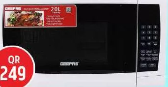 GEEPAS GMO1895 DIGITAL MICROWAVE OVEN 20L, QAR 249.00 at Safari Hypermarket