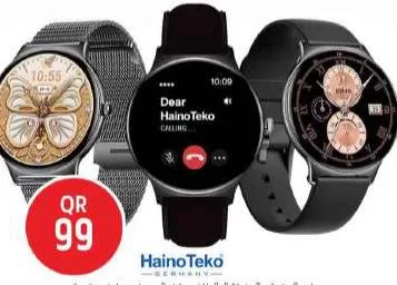 HAINO TEKO5 SUPER SLIM SMARTWATCH, QAR 99.00 at Safari Hypermarket