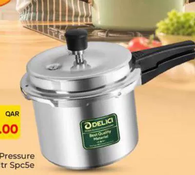 Delici Ss Pressure Cooker 5ltr Spc5e, QAR 69.00 at Paris Hypermarket