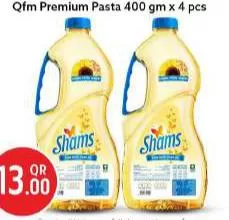 Shams Sunflower Oil, QAR 13.00 at Safari Hypermarket