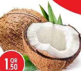 Coconut Whole India, QAR 1.50 at Safari Hypermarket