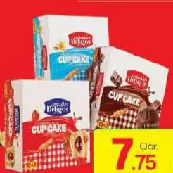 Deligos Cupcake Vanilla/Chocolate/Strawberry Fill 12x30 Gm, QAR 7.75 at Mark and Save