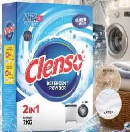 Clenso Washing Powder Box, QAR 9.00 at Mark and Save
