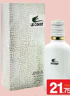 Joyous Le Coast EDP, QAR 21.75 at Mark and Save