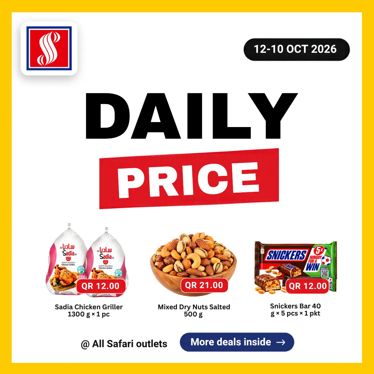 Daily Price Deals @ All Safari Outlets