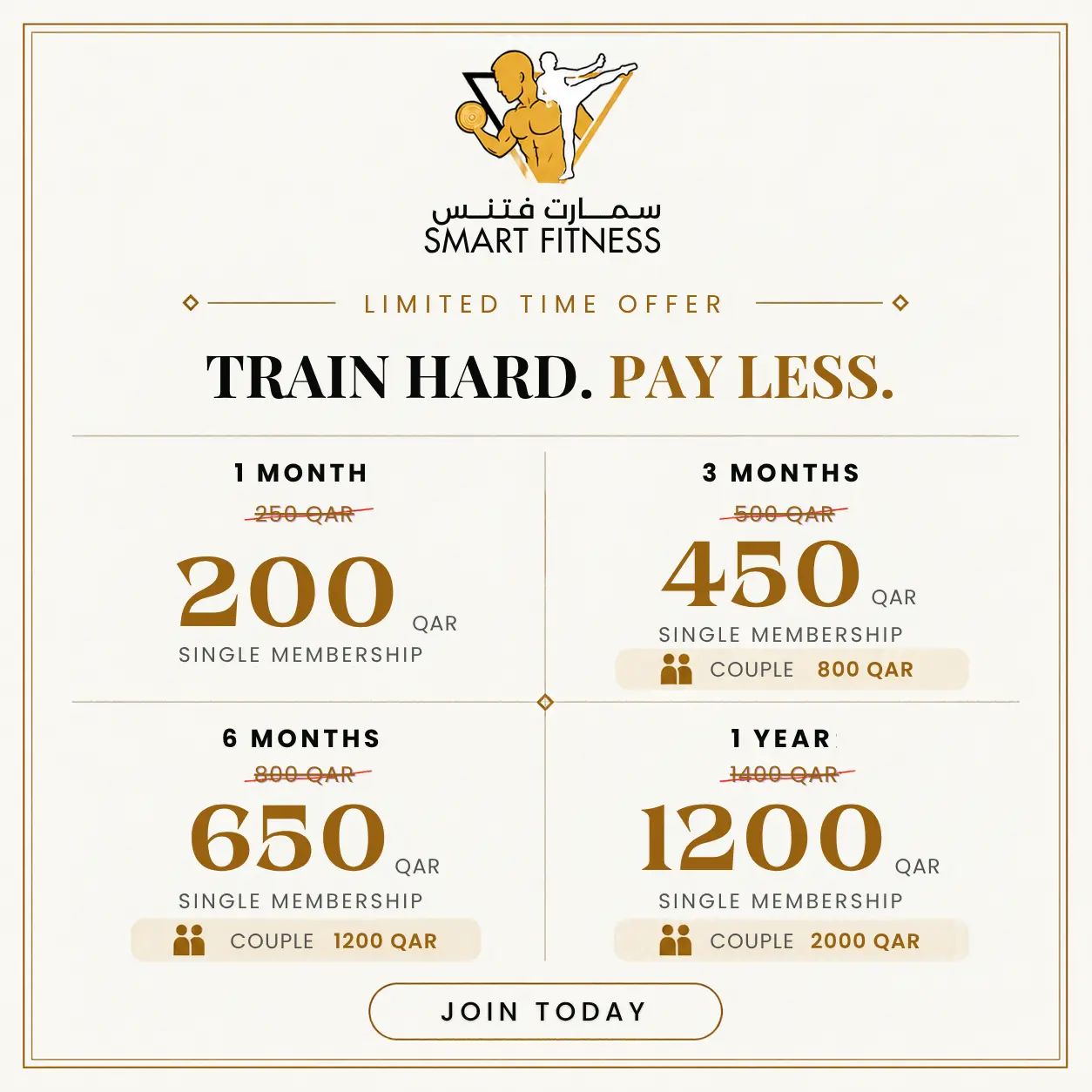 Smart Fitness Gym Membership Offer flyer page 2